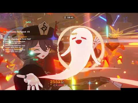 C0 Hu Tao Mono Pyro & C0 Alhaitham Quickbloom (Abyss 4.1)