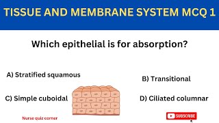 BODY TISSUE PRACTICE QUIZ/MCQ