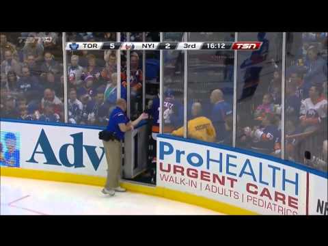 Thomas Hickey Skate To The Face Injury Islanders Vs Leafs