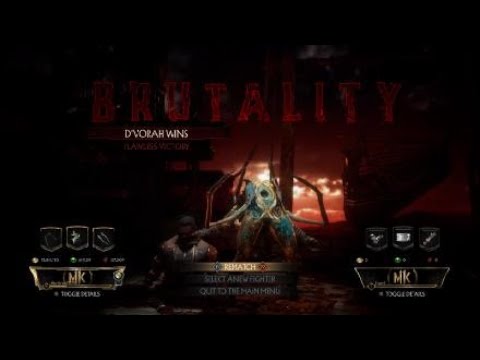 Mortal kombat 11 d'vorah brutality tutorial:  belly buster