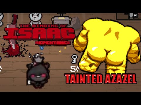 The Binding of Isaac: Repentance. Tainted Azazel vs Greedier mode, Easy.