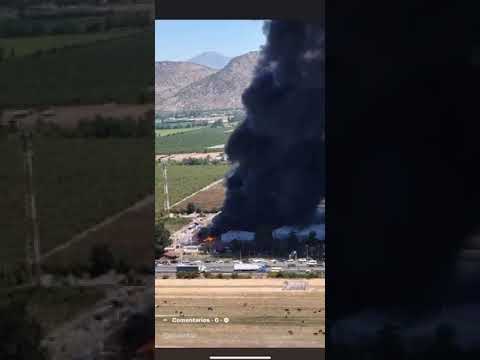 Incendio en David del Curto en Requínoa, Región de O'Higgins