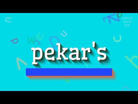 How to say "pekar's"! (High Quality Voices)