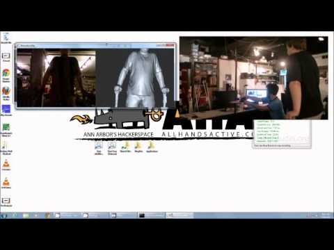 Instructable - 3D Human Scan with ReconstructMe Console Edition & Kinect