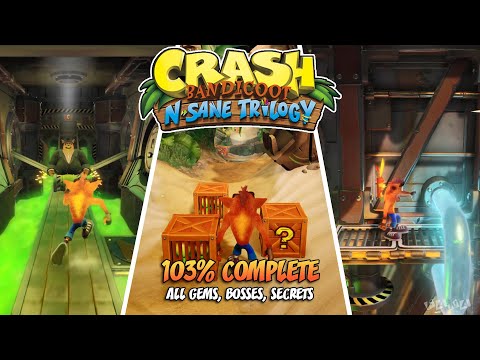 Crash Bandicoot 1 N. Sane Trilogy | 103% Completed | Full Game / Every Complete Levels / Walkthrough