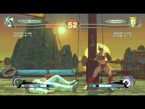[USF4] PS4 Online Ranked: DomBlazee (Decapre) vs. Overfiend101 (Guile)