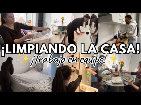 ✨LIMPIEZA DEL HOGAR 🏠 LIMPIANDO LA CASA EN EQUIPO EMBARAZADA 🤰🏻 DE 8 meses!🤭