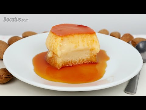 Flan cremoso de almendra