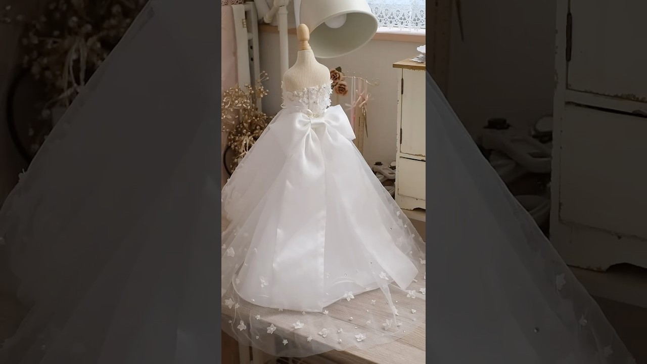 【独学ドレス作り】妹へ贈る、世界に一つの手作りウェディングドレス🕊