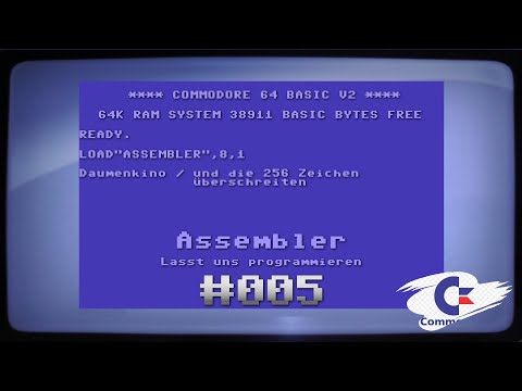 C64 Assembler - Kleine Animation mit Charsets und mehr als 256 Zeichen - Tutorial $005