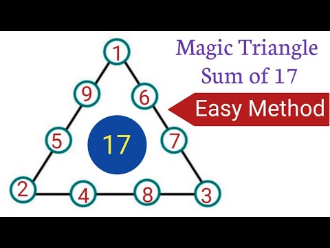 Magic Triangle | Magic Triangle maths puzzles | Magic Triangle Trick | Magic Triangle 1-9