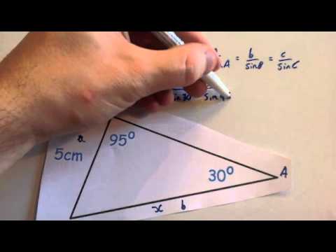 Sine Rule missing sides - Corbettmaths