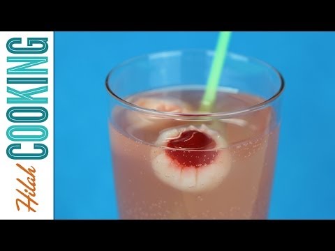 How to Make Halloween Punch with Eyeballs |  Hilah Cooking