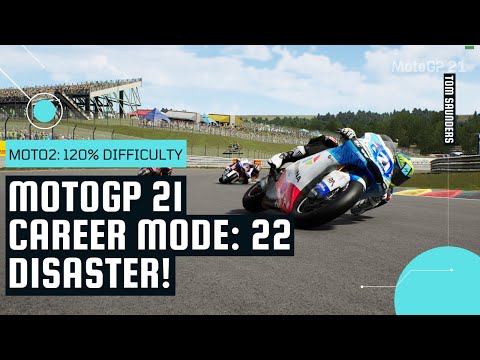 MotoGP 21 Career Mode 22: DISASTER! -Moto2 @ Sachsenring (120% Difficulty)