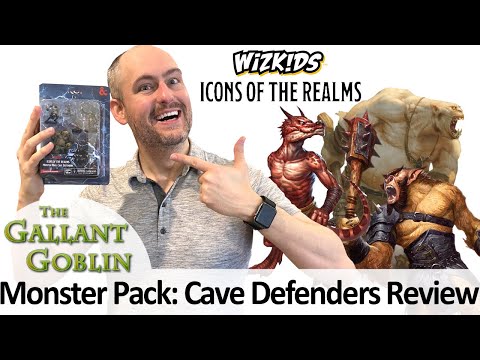 Monster Pack: Cave Defenders Review - Icons of the Realms Prepainted Miniatures
