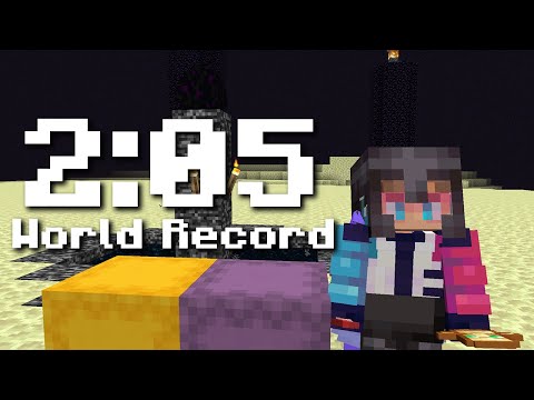 (2:05) minecraft 1.16 all advancements world record
