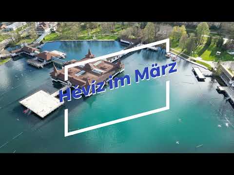 HÉVÍZ im März - Frühling in Ungarn - der größte Thermalsee der Welt, in dem man baden kann. 4k Heviz