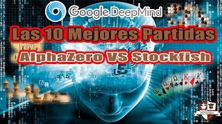 Las 10 mejores Partidas de AlphaZero vs Stockfish