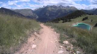 Caméra embarquée pistes VTT Auris en Oisans