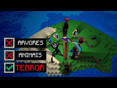 Eu passei 7 dias nessa ILHA IMPOSSIVEL, Mas toda noite eu instalo 1 MOD DE TERROR!