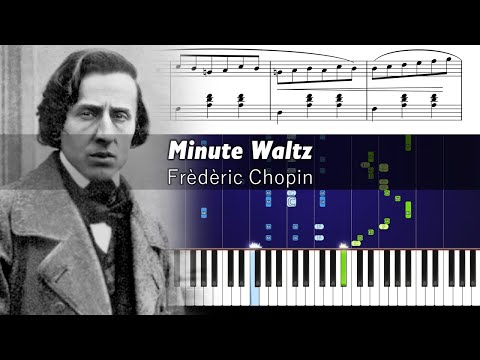 Chopin - Minute Waltz - Piano Tutorial with Sheet Music