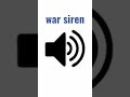 war siren sound🚨 #war #siren #soundeffects