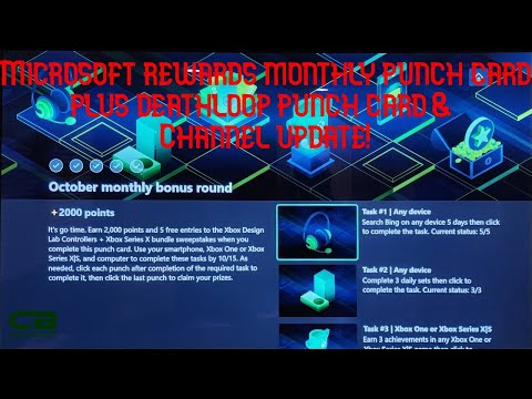 Microsoft Rewards Top 10 & October 2022 Monthly Bonus Round Punch Cards & Channel Update!