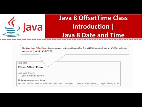 Java 8 Offsettime Class Introduction Java 8 Date And Time Java Date And Time