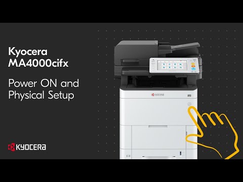 Kyocera MA3500cifx — первое включение и установка