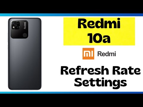Redmi 10a refresh rate settings || how to change refresh rate in redmi note 10a {220233L2C}