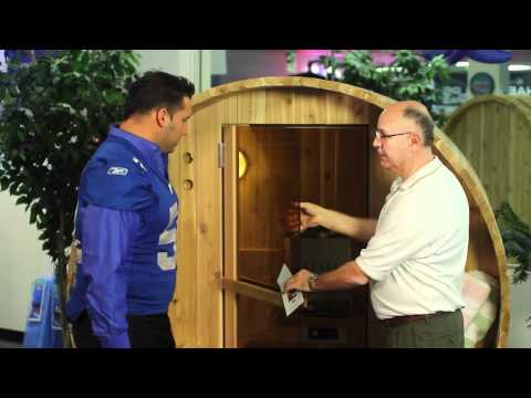 NFL Player Dominic Raiola Endorses Almost Heaven's Saunas