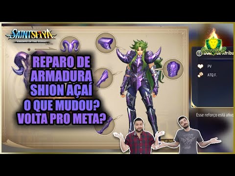 TUDO sobre o REPARO de ARMADURA do SHON de SAPURI - O que vai MUDOU? Saint Seiya Awakening