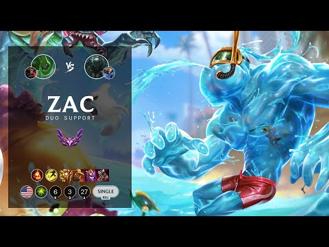 Zac Support vs Pyke - NA Master Patch 12.6