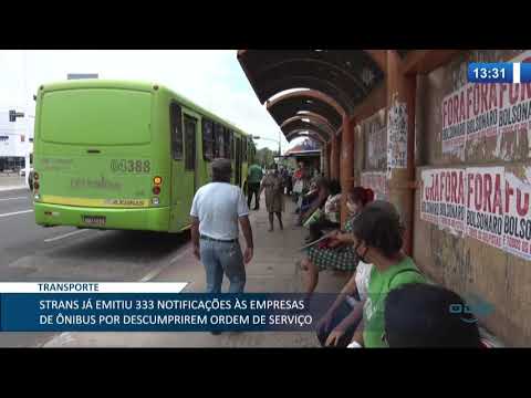 Strans emite 333 notificações por descumprimento do fornecimento de  frota para usuários 24 11 20