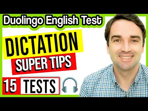 Dictation Tips and 15 Tests - Duolingo English Test Practice and Study Lesson