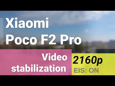 Xiaomi Poco F2 Pro 2160p@30fps stabilization video sample
