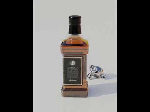 3D Whisky Bottle - Blender 3D model