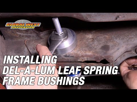 How To Install Camaro, Firebird & Nova Del-a-lum Leaf Spring Frame Bushings!