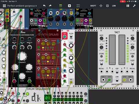 30 minutes extra melodic Ambient chill out modular synth app MiRack iOS