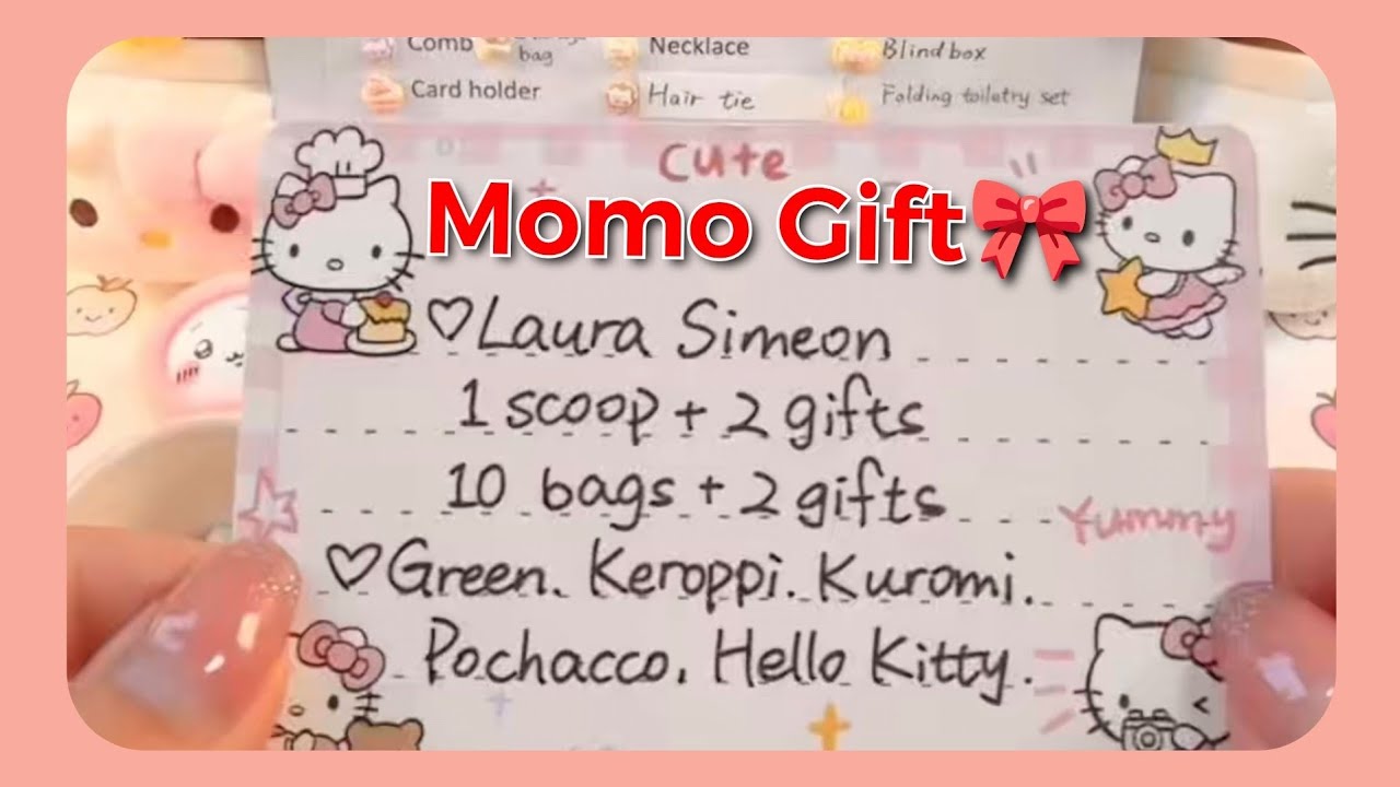 Hi! Laura Simeon✨ 1 scoop and 10 bags order is here| Momo Gift🎀| ASMR| Enjoy 