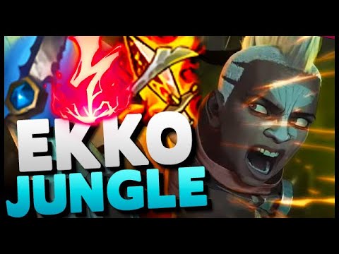 How to HARD CARRY with Ekko jungle! 21 kills diamond gameplay (insane burst damage)