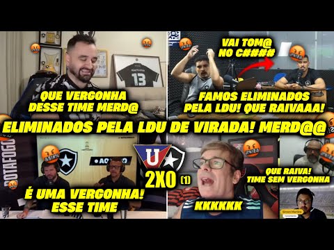BORA RIR DAS REAÇÕES DOS RIVAIS BOTAFOGUENSE APÓS SEREM ELIMINADOS NA LIBERTA PELA LDU! REACT RIVAIS