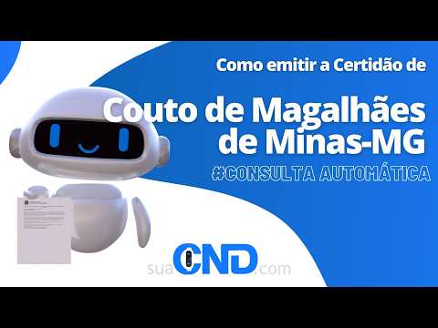 Como emitir a certidão negativa de Couto de Magalhães de Minas-MG  em apenas 2 minuto! :)
