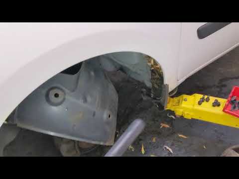 Renault Kangoo flooded cabin in heavy rain (not AC drain). Blocked drain tube locations.
