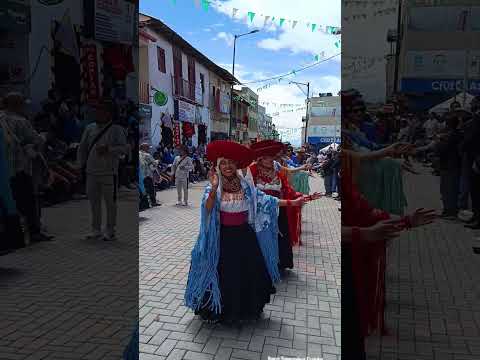 Desfile folklórico Pillaro Tungurahua Ecuador #danza #cultura #tradicion
