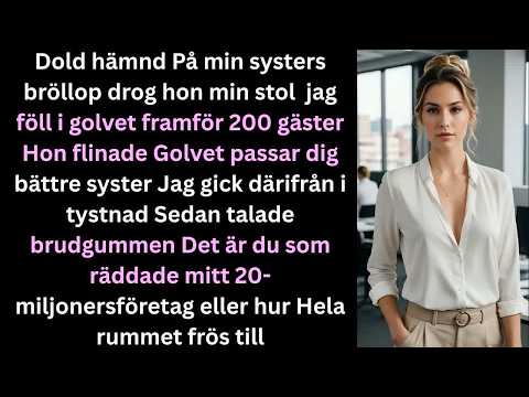 På min systers bröllop drog hon undan min stol inför 200 gäster sedan tystnade salen