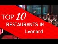 Top 10 Best Restaurants In Leonard Michigan