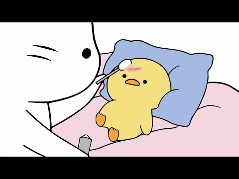 ASMR animation | treating an injured duck