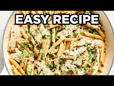 Best Creamy Garlic Chicken Pasta | Quick 20 Minute Dinner Idea