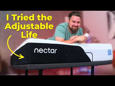 Nectar Premier Adjustable Base - Queen - Head & Foot Incline - Wireless Remote with Memory- 3 Massage Settings - 4 USB Ports - Anti-Snore & Zero Gravity video review thumbnail